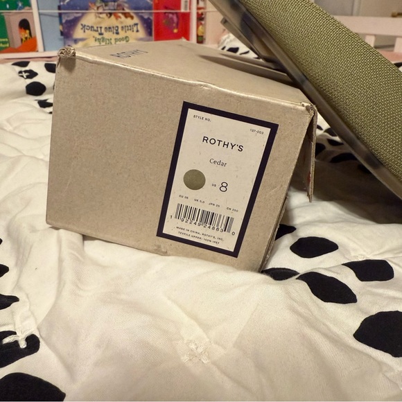 Rothy's Green Flats Mule BNIB the almond demi - Picture 3 of 6